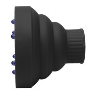 Diffusore Nero in Silicone Comprimibile