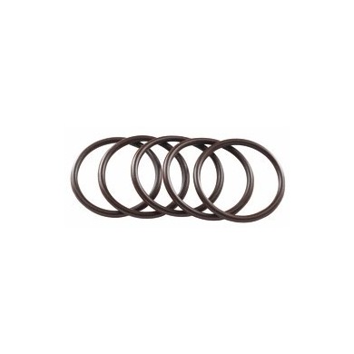 Elastici castano in silicone antistrappo conf 5 pz