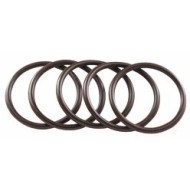 Elastici castano in silicone antistrappo conf 5 pz