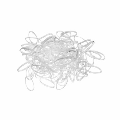 Elastici gomma piatti trasparenti 500pz