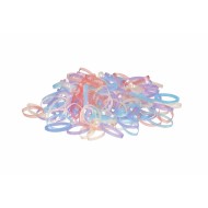 Elastici gomma piatti colorati 500pz